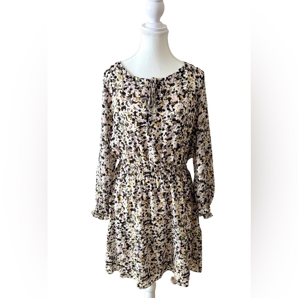 Theory Silk Floral Drawstring Waist Dress
Size M